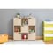 Basicwise 9 Cube Wooden Organizer With 5 Enclosed Doors and 4 Shelves, Oak QI003677O - alternate 6